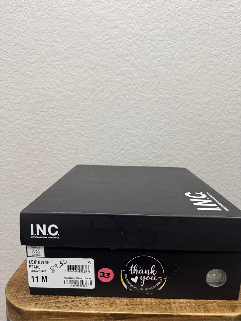 INC International Concepts Lexini Pearl Heels Size 11 NEW - Picture 8 of 8